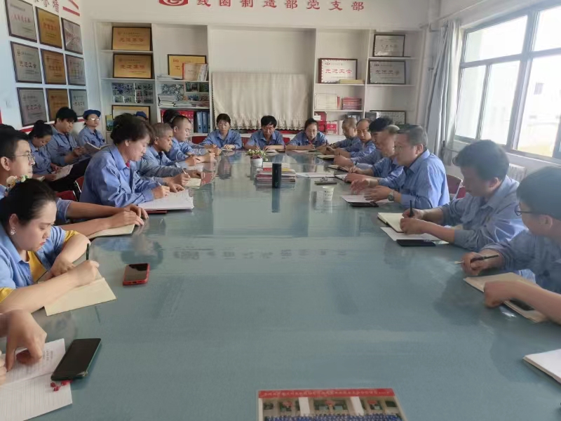 公司党委副书记、总经理陈宁  为基层党支部讲授党纪学习教育专题党课